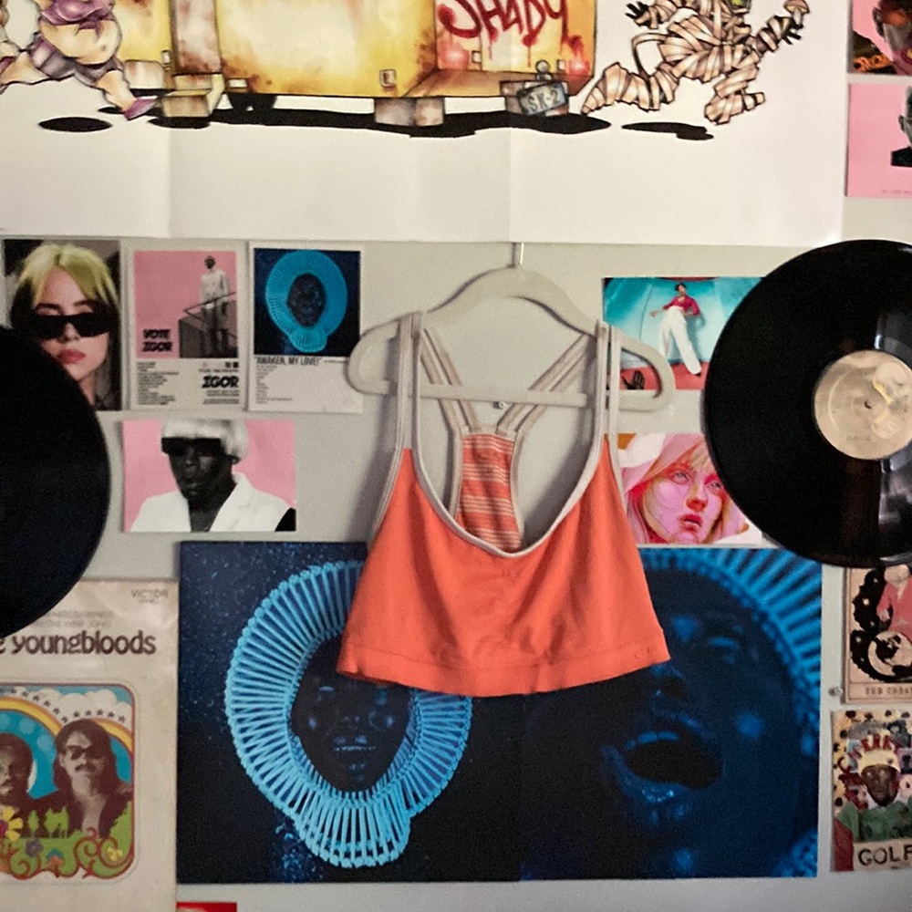 Orange Champion Sports Bra